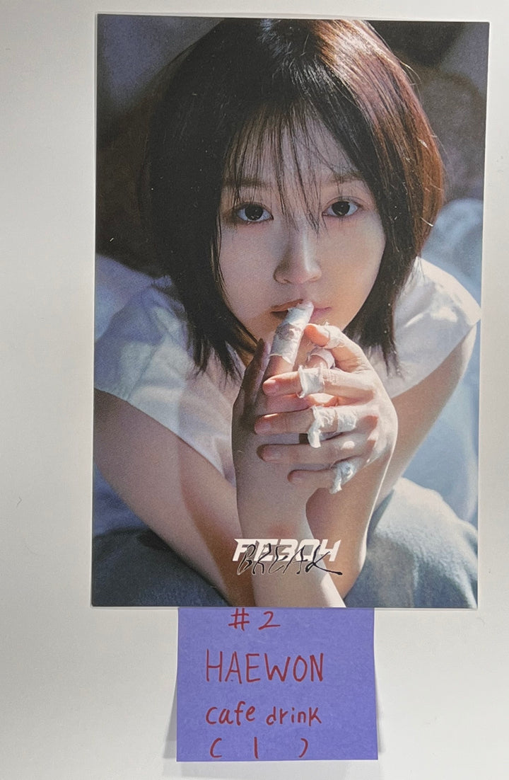 NMIXX "Fe3O4: BREAK" - Withmuu Pop-Up Store Drink &amp; Cake Event Postcard, Mini Photo, Photocard [24.1.17] - HALLYUSUPERSTORE