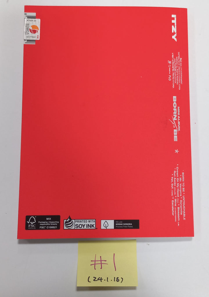ITZY "BORN TO BE" - Hand Autographed(Signed) Promo Album [24.1.18] - HALLYUSUPERSTORE