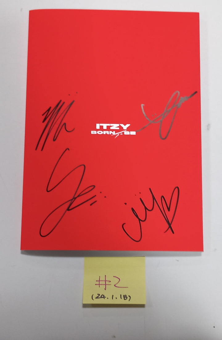 ITZY "BORN TO BE" - Hand Autographed(Signed) Promo Album [24.1.18] - HALLYUSUPERSTORE