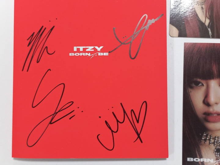 ITZY "BORN TO BE" - Hand Autographed(Signed) Promo Album [24.1.18] - HALLYUSUPERSTORE