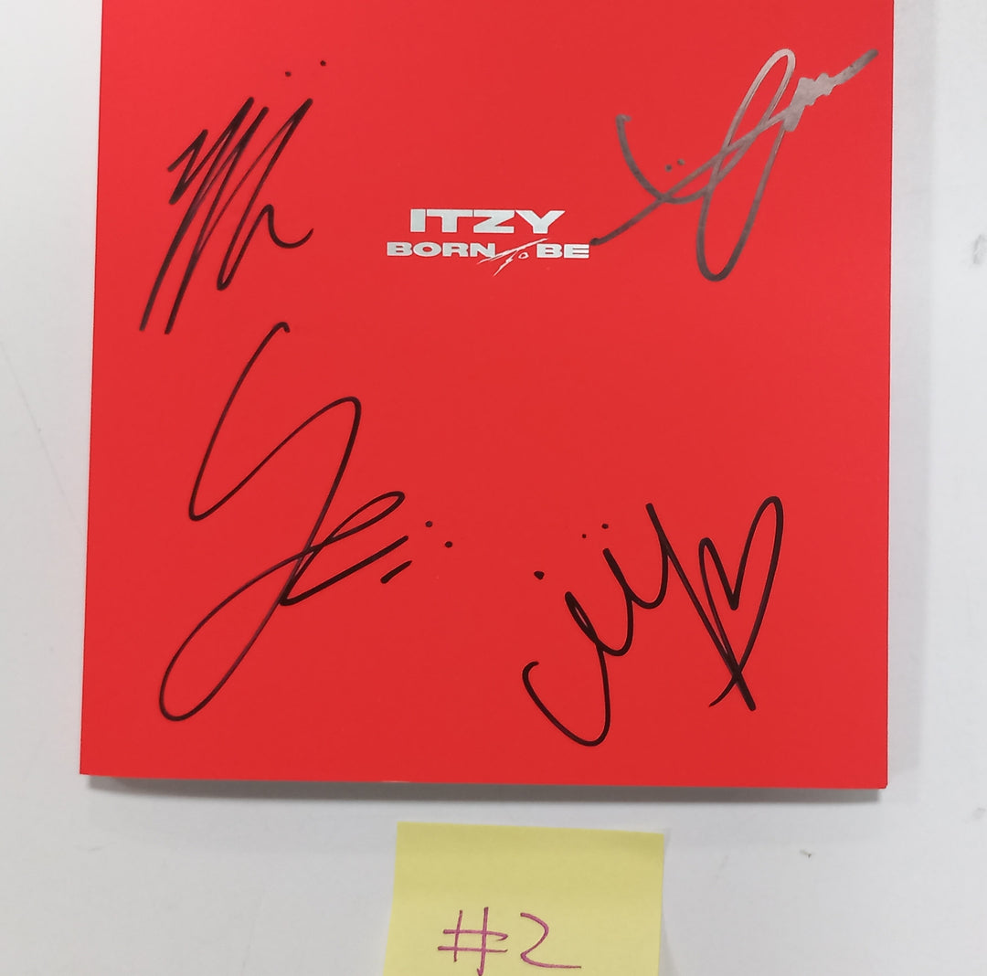 ITZY "BORN TO BE" - Hand Autographed(Signed) Promo Album [24.1.18] - HALLYUSUPERSTORE