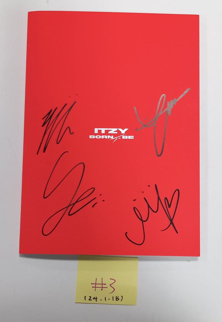 ITZY "BORN TO BE" - Hand Autographed(Signed) Promo Album [24.1.18] - HALLYUSUPERSTORE