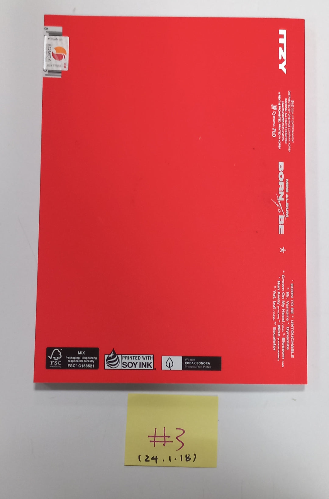ITZY "BORN TO BE" - Hand Autographed(Signed) Promo Album [24.1.18] - HALLYUSUPERSTORE