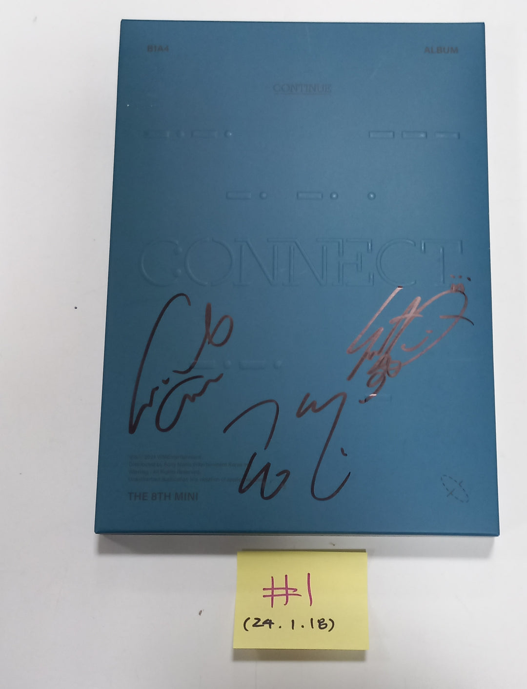 B1A4 "CONNECT" - Hand Autographed(Signed) Promo Album [24.1.18] - HALLYUSUPERSTORE