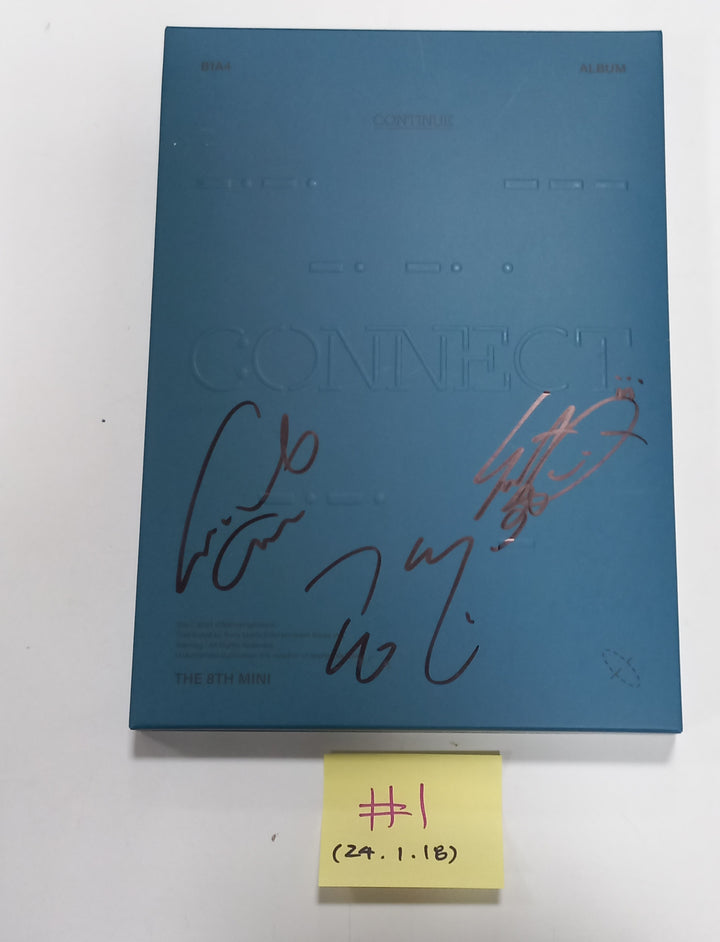B1A4 "CONNECT" - Hand Autographed(Signed) Promo Album [24.1.18] - HALLYUSUPERSTORE