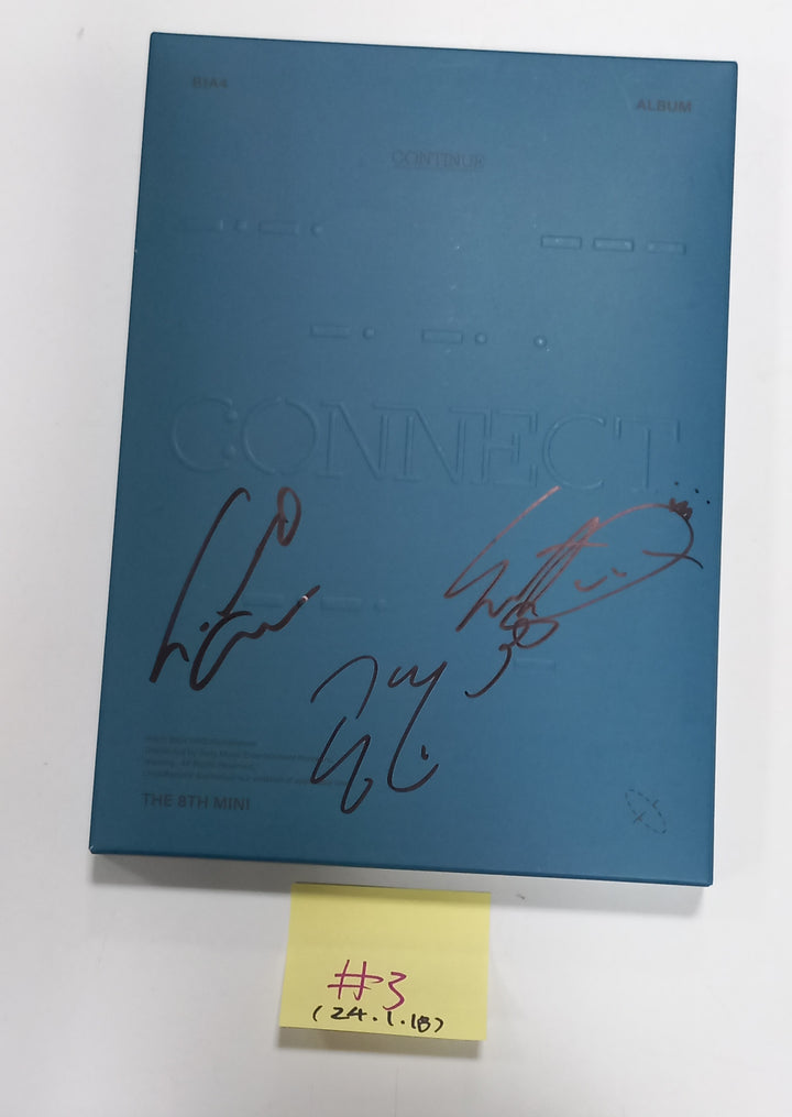 B1A4 "CONNECT" - Hand Autographed(Signed) Promo Album [24.1.18] - HALLYUSUPERSTORE