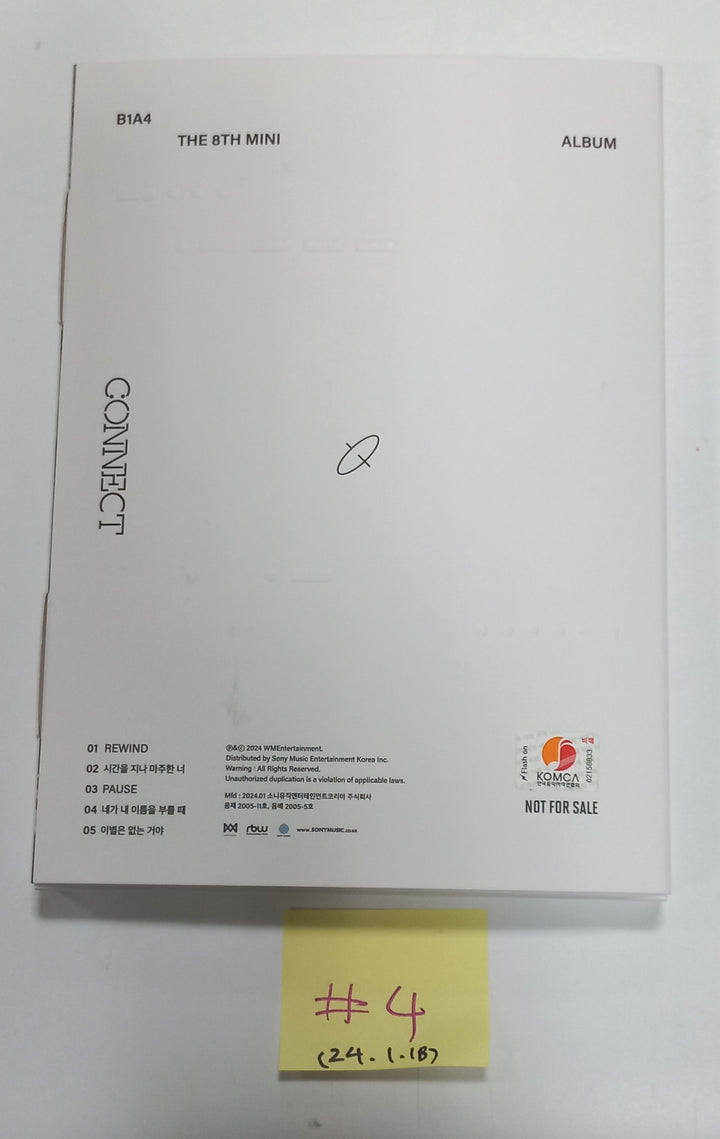 B1A4 "CONNECT" - Hand Autographed(Signed) Promo Album [24.1.18] - HALLYUSUPERSTORE