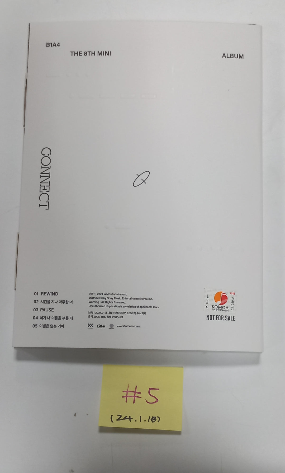 B1A4 "CONNECT" - Hand Autographed(Signed) Promo Album [24.1.18] - HALLYUSUPERSTORE