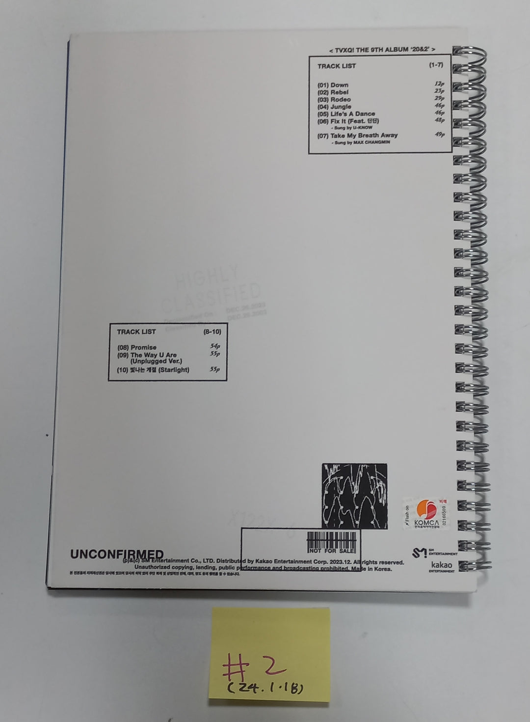 TVXQ! "20&amp;2" - Hand Autographed(Signed) Promo Album [24.1.18] (Restocked 1/19) - HALLYUSUPERSTORE