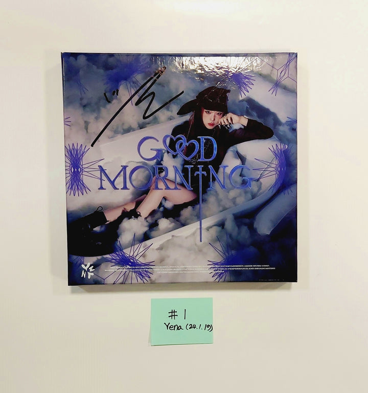 Yena 3rd Mini "Good Morning" - Hand Autographed(Signed) Promo Album [24.1.19] - HALLYUSUPERSTORE