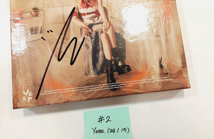 Yena 3rd Mini "Good Morning" - Hand Autographed(Signed) Promo Album [24.1.19] - HALLYUSUPERSTORE