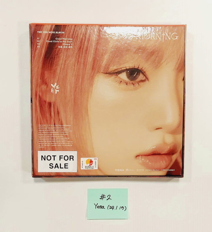Yena 3rd Mini "Good Morning" - Hand Autographed(Signed) Promo Album [24.1.19] - HALLYUSUPERSTORE
