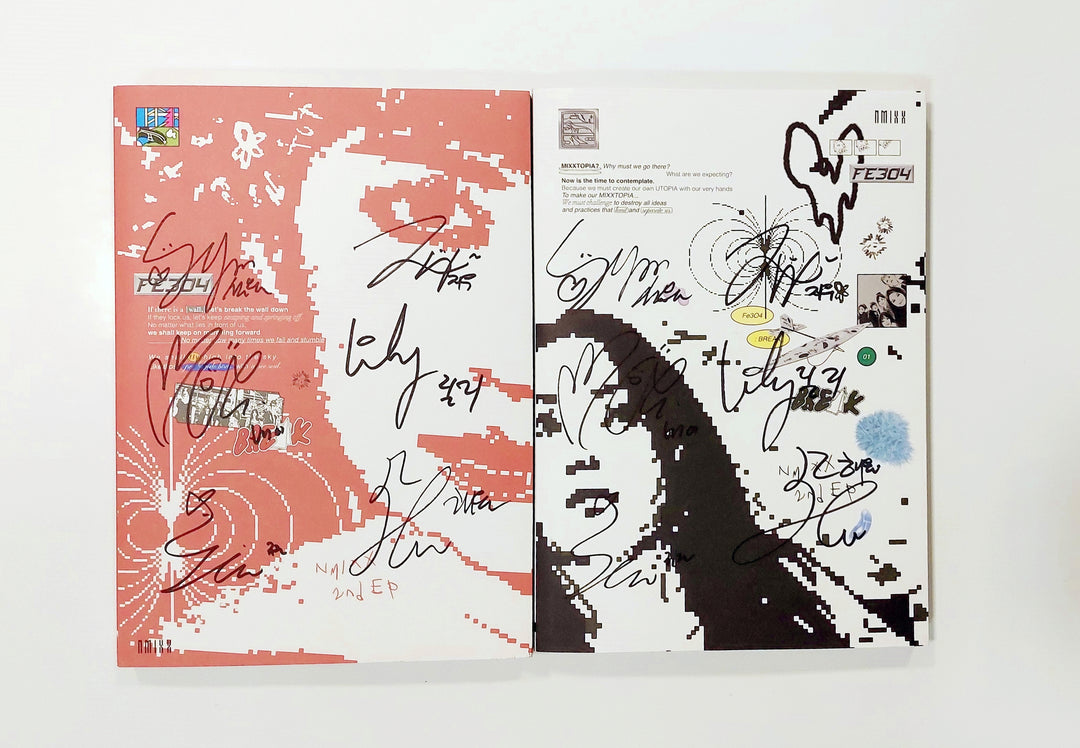 NMIXX "Fe3O4: Break" - Hand Autographed(Signed) Promo Album [24.1.19] - HALLYUSUPERSTORE