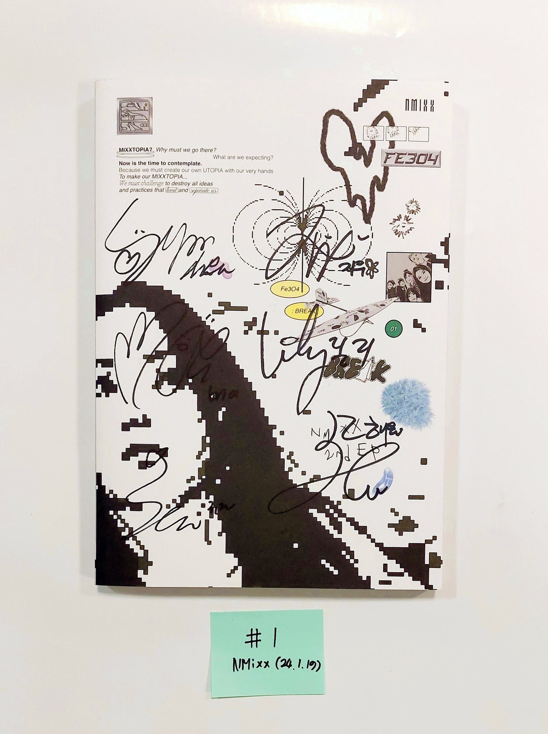 NMIXX "Fe3O4: Break" - Hand Autographed(Signed) Promo Album [24.1.19] - HALLYUSUPERSTORE