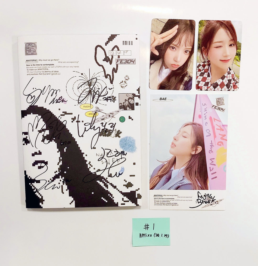 NMIXX "Fe3O4: Break" - Hand Autographed(Signed) Promo Album [24.1.19] - HALLYUSUPERSTORE
