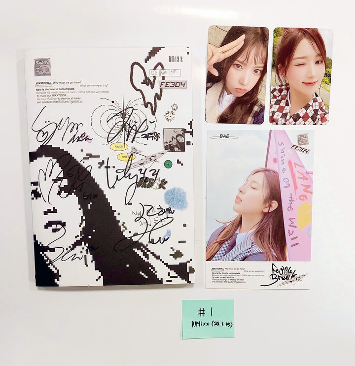 NMIXX "Fe3O4: Break" - Hand Autographed(Signed) Promo Album [24.1.19] - HALLYUSUPERSTORE
