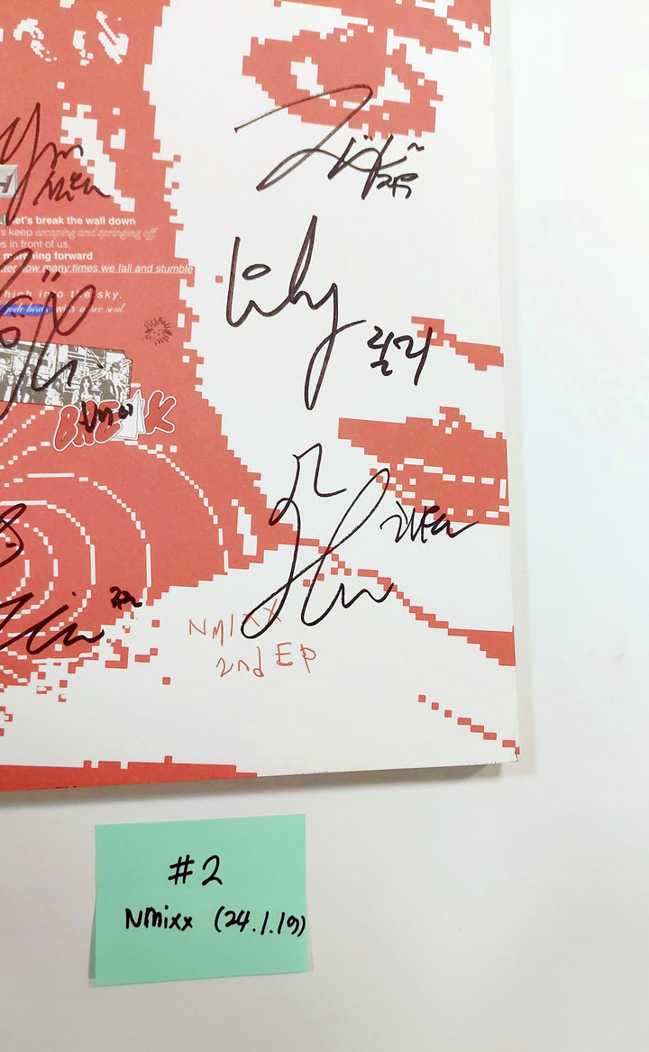 NMIXX "Fe3O4: Break" - Hand Autographed(Signed) Promo Album [24.1.19] - HALLYUSUPERSTORE