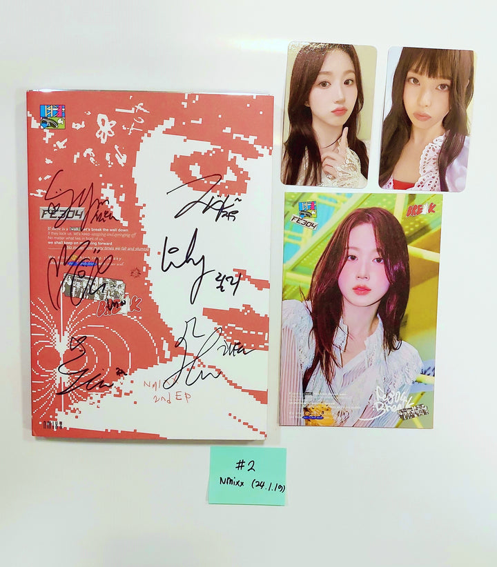 NMIXX "Fe3O4: Break" - Hand Autographed(Signed) Promo Album [24.1.19] - HALLYUSUPERSTORE