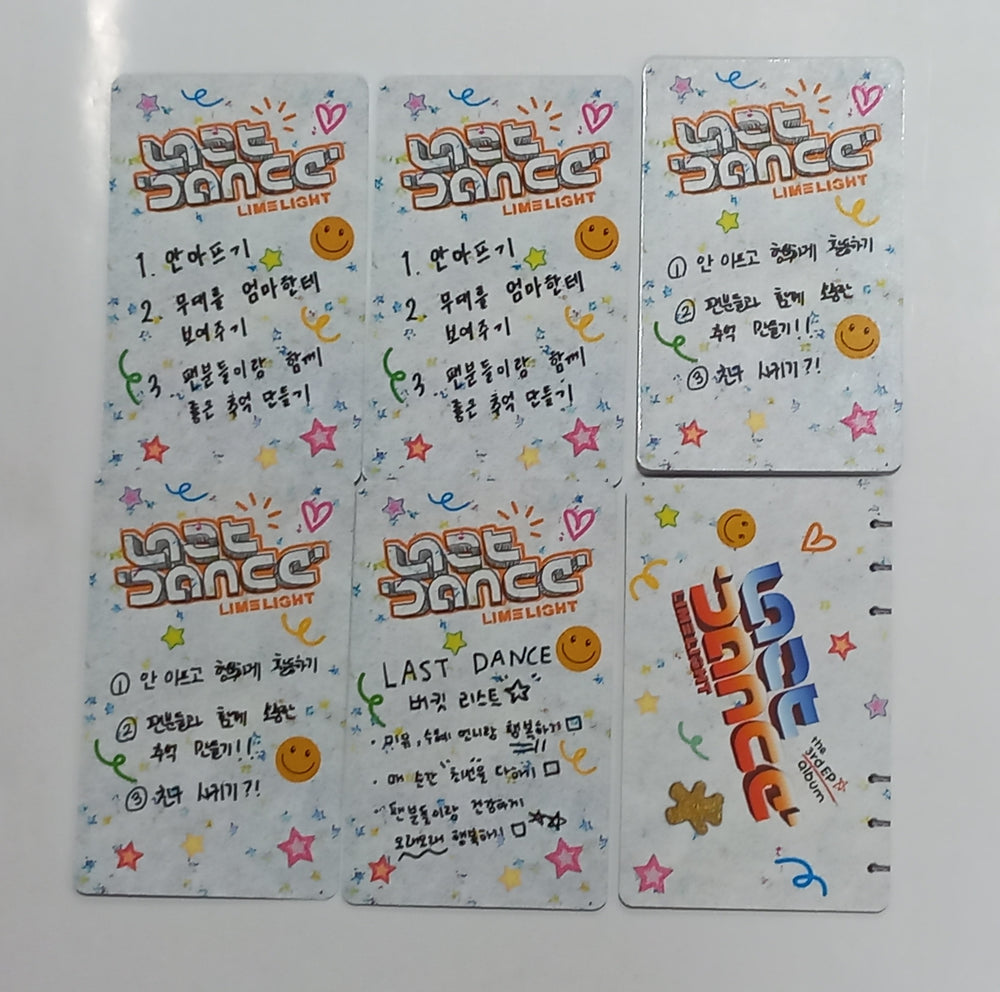 LIMELIGHT "Last Dance" - Hand Autographed(Signed) Photocard [Nemo Ver.] [24.1.22] - HALLYUSUPERSTORE