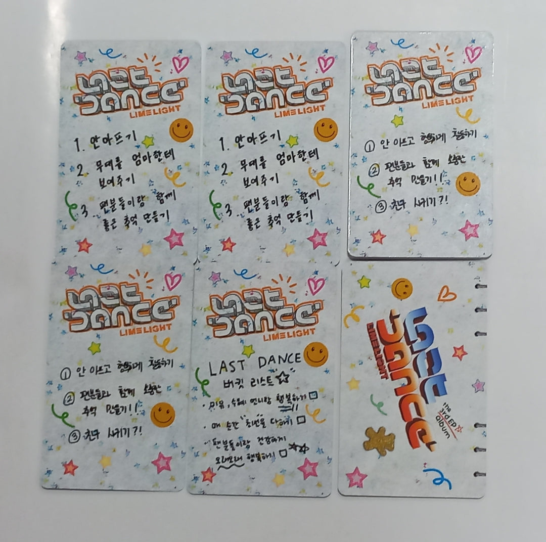 LIMELIGHT "Last Dance" - Hand Autographed(Signed) Photocard [Nemo Ver.] [24.1.22] - HALLYUSUPERSTORE