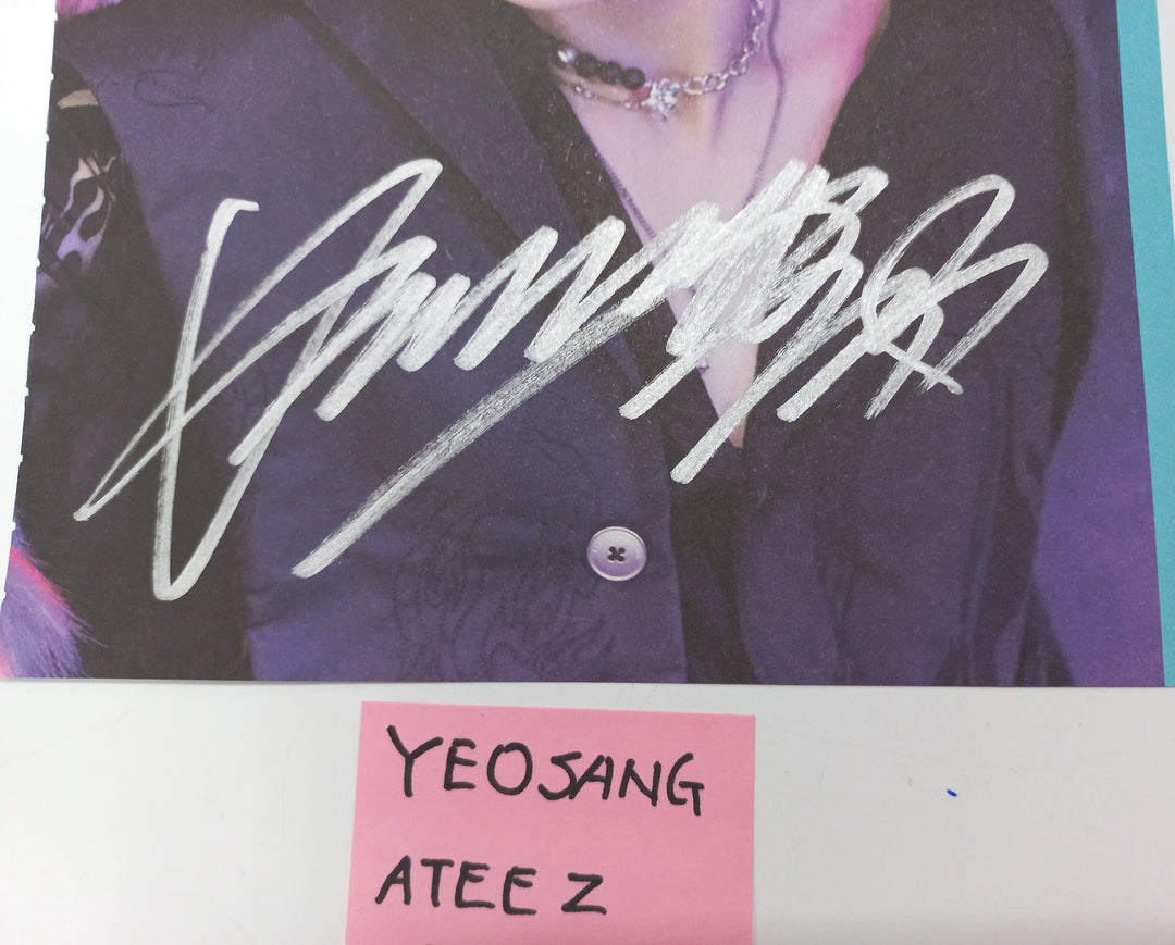Yeosang (Of ATEEZ) "THE WORLD EP.FIN : WILL" - A Cut Page From Fansign Event Album [24.1.24] - HALLYUSUPERSTORE