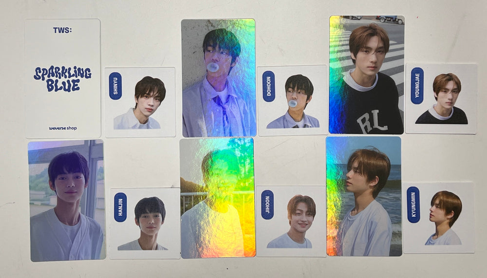 TWS 1st Mini "Sparkling Blue" - Weverse Shop Pre-Order Benefit Hologram Photocard & Stick Set [Weverse Ver.] [24.1.24] - HALLYUSUPERSTORE