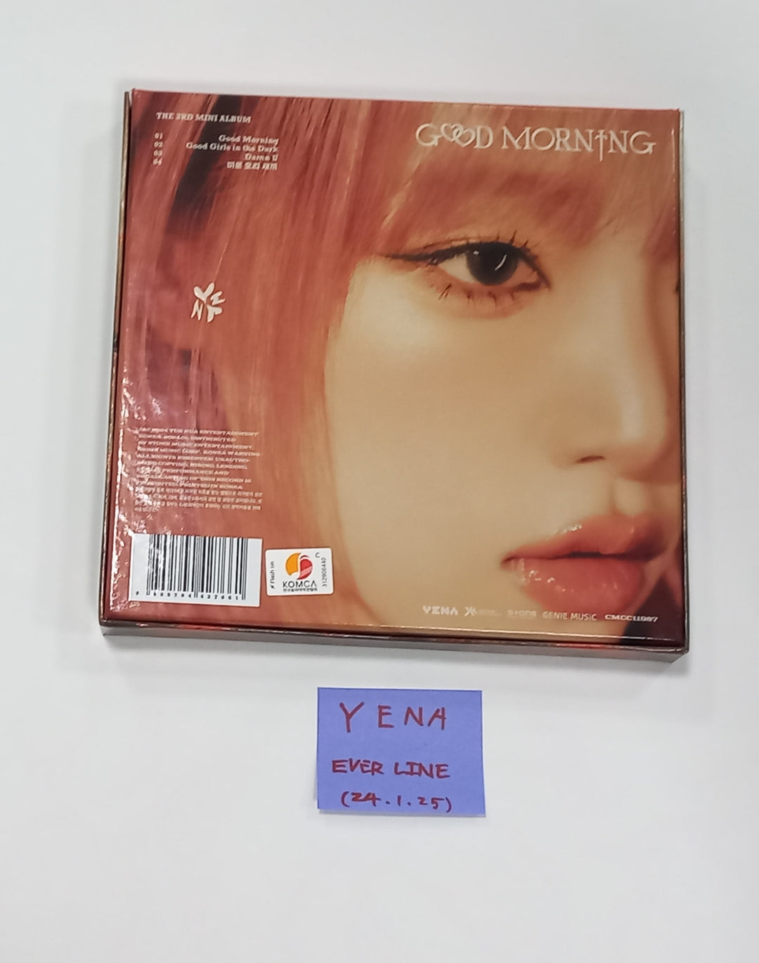 Yena "Good Morning" 3rd Mini - Hand Autographed(Signed) Album [24.1.25] - HALLYUSUPERSTORE