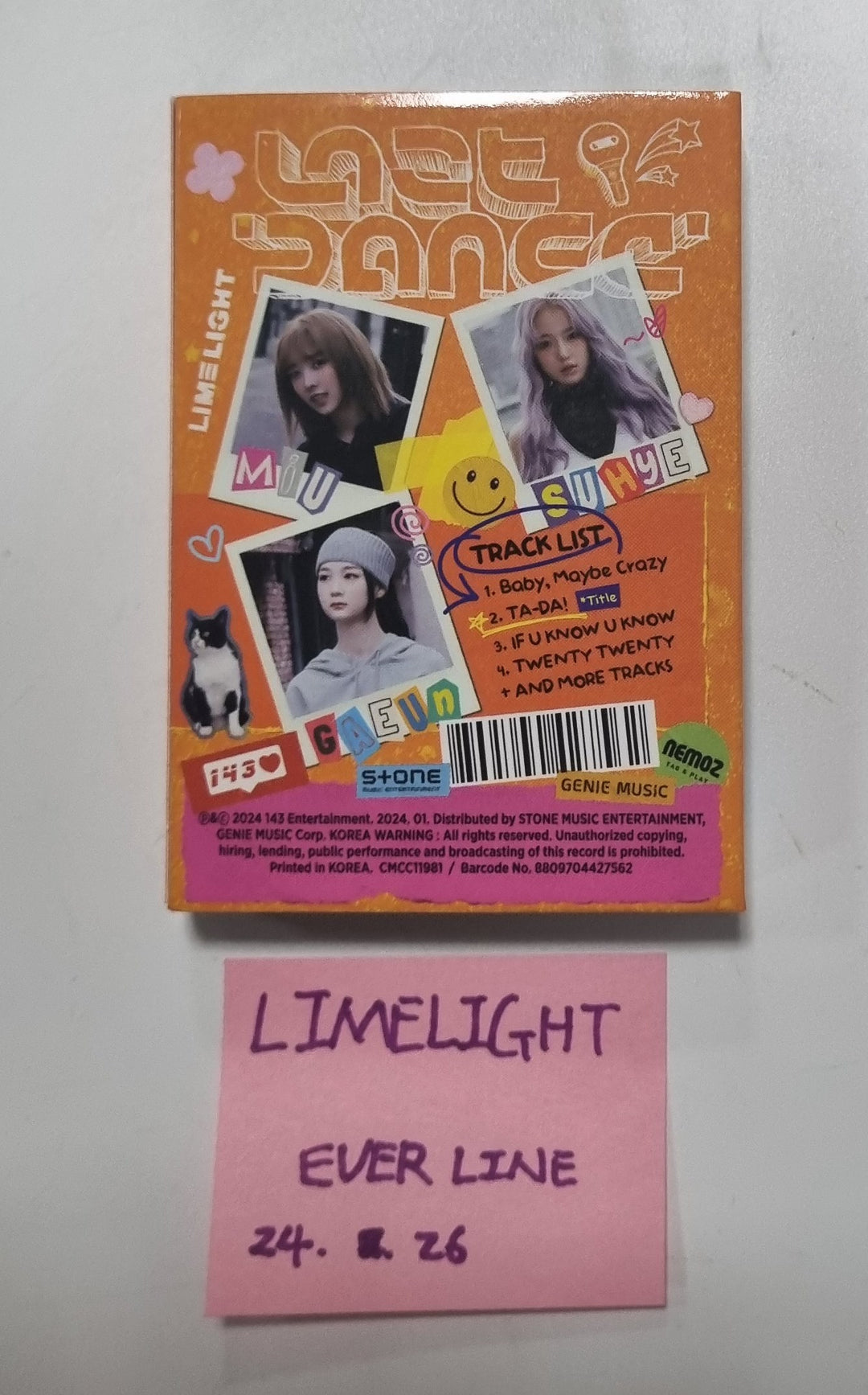 LIMELIGHT "Last Dance" - Handautographed(Signed) Promo Album [Nemo Ver.] [24.1.26] - HALLYUSUPERSTORE