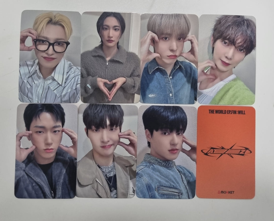 Ateez - "The World Ep.Fin : Will" Mokket Shop Fansign Event Photocard Round 2 [24.1.26] - HALLYUSUPERSTORE