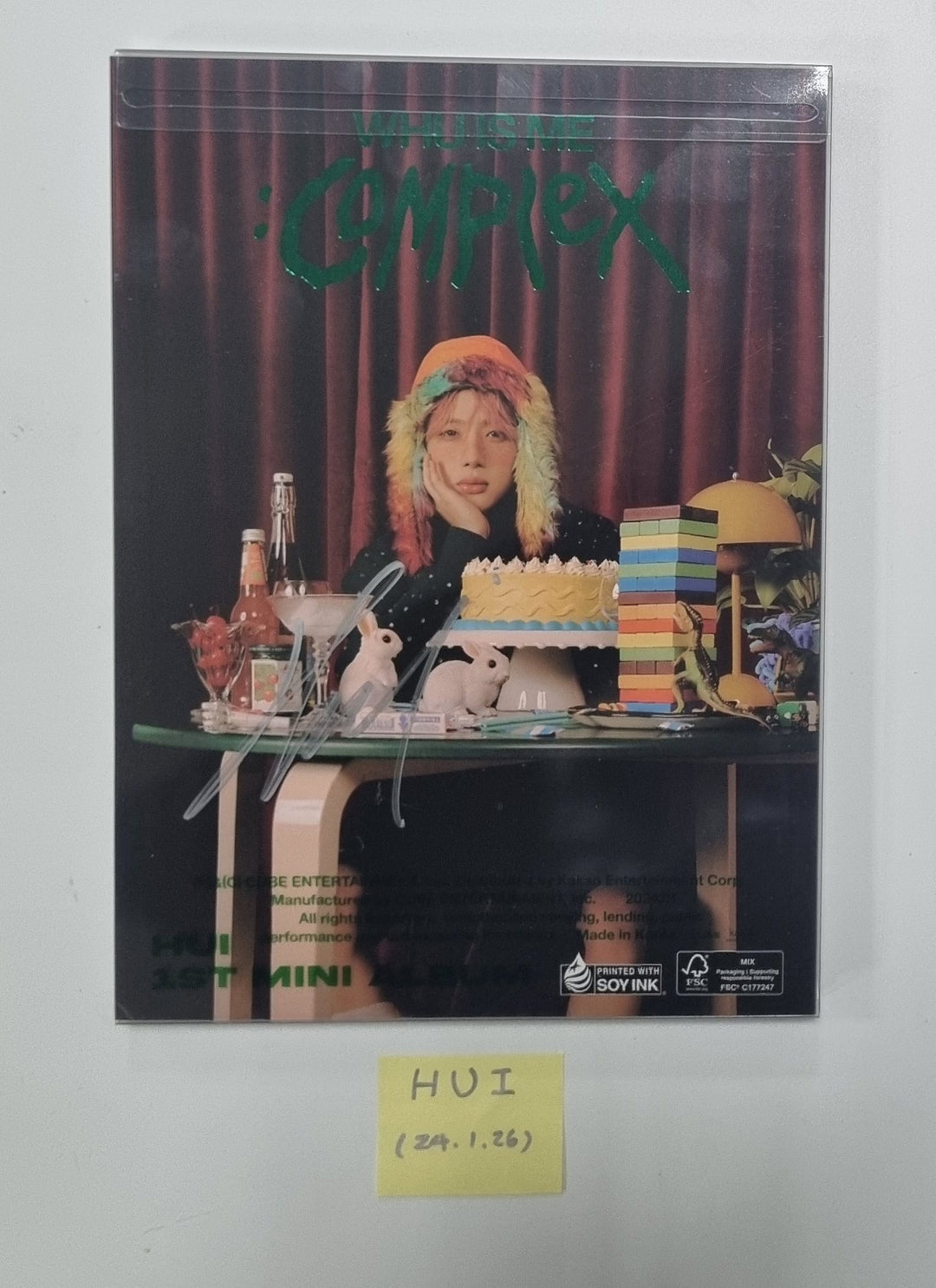 HUI "WHU IS ME : Complex" 1st Mini - Hand Autographed(Signed) Promo Album [24.1.26] (Restocked 1/30) - HALLYUSUPERSTORE