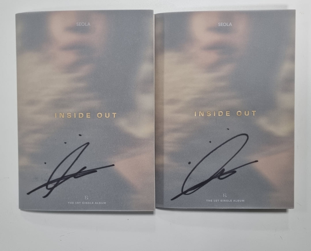 Seola "Inside Out" 1st Mini - Hand Autographed(Signed) Promo Album [24.1.26] - HALLYUSUPERSTORE