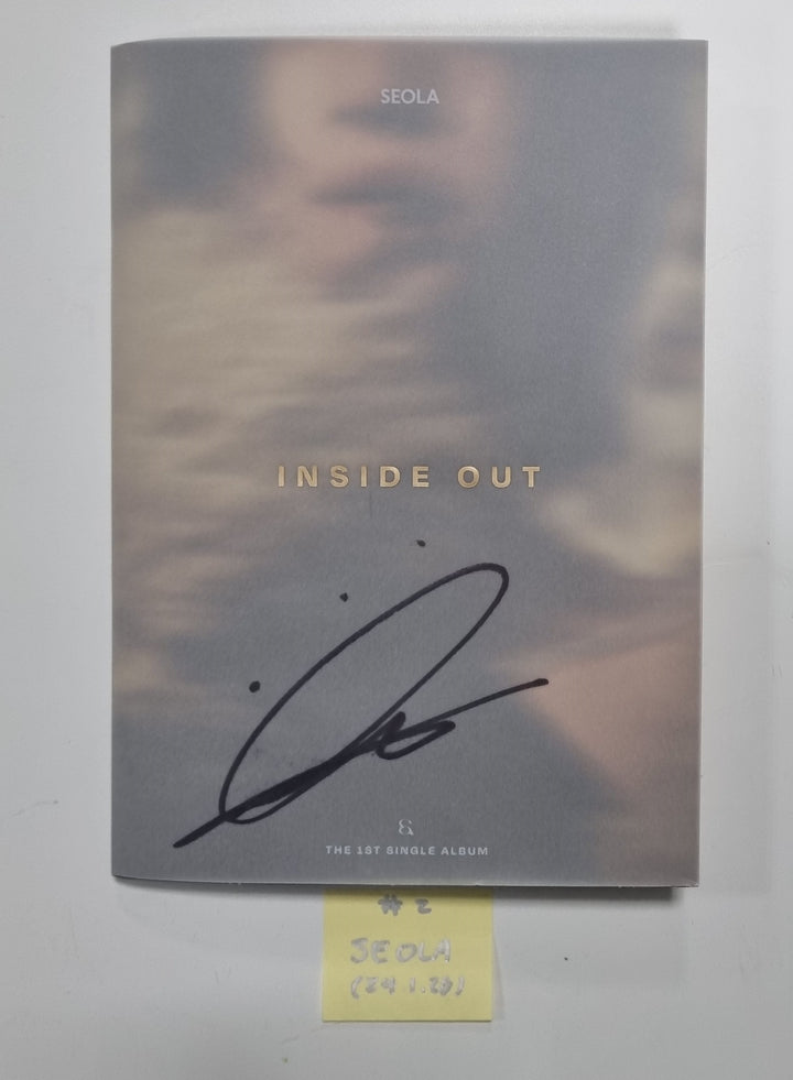 Seola "Inside Out" 1st Mini - Hand Autographed(Signed) Promo Album [24.1.26] - HALLYUSUPERSTORE