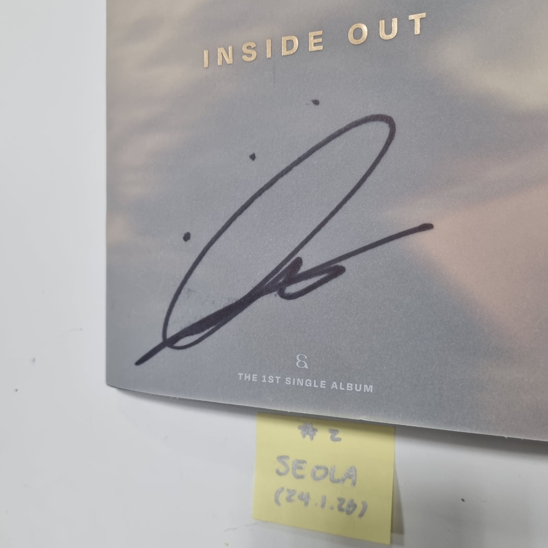 Seola "Inside Out" 1st Mini - Hand Autographed(Signed) Promo Album [24.1.26] - HALLYUSUPERSTORE