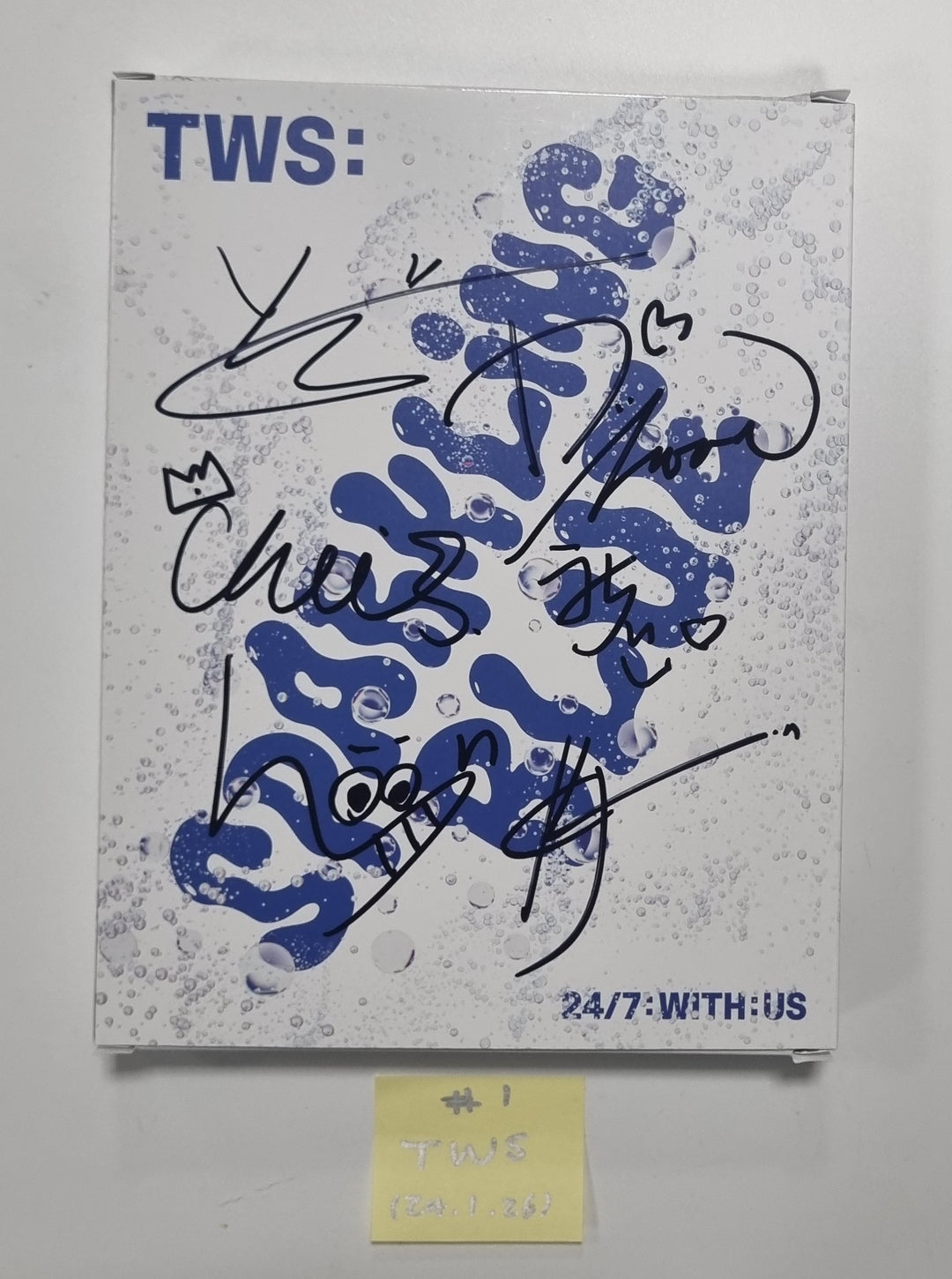 TWS "Sparkling Blue" 1st Mini - Hand Autographed(Signed) Promo Album [24.1.26] - HALLYUSUPERSTORE