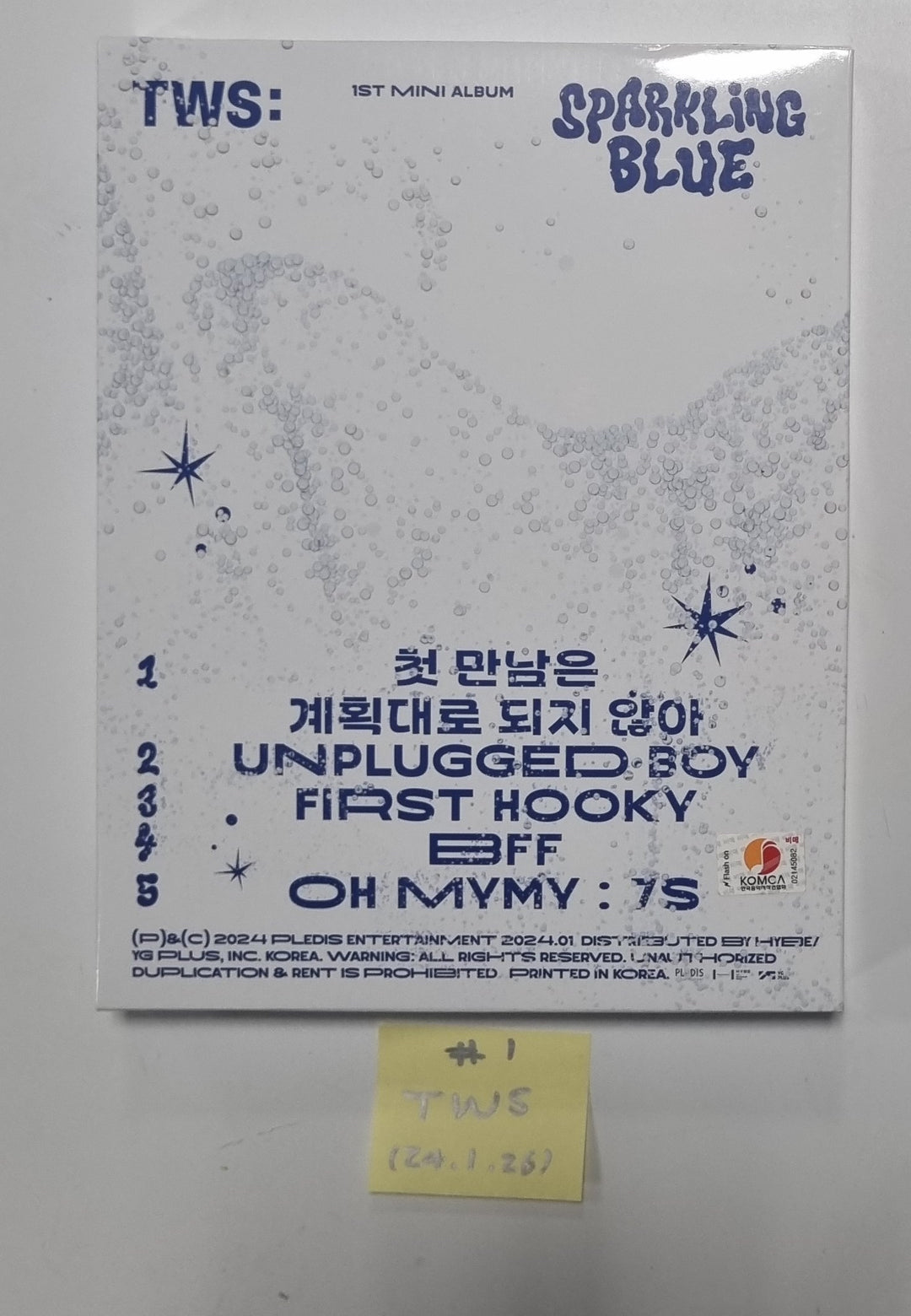 TWS "Sparkling Blue" 1st Mini - Hand Autographed(Signed) Promo Album [24.1.26] - HALLYUSUPERSTORE