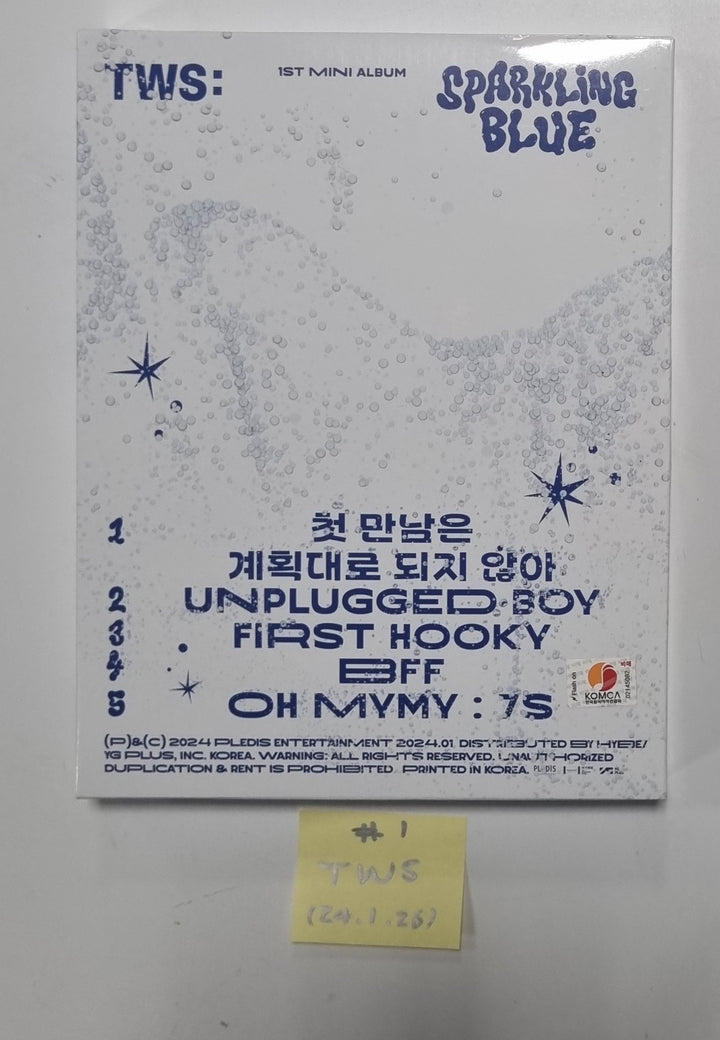 TWS "Sparkling Blue" 1st Mini - Hand Autographed(Signed) Promo Album [24.1.26] - HALLYUSUPERSTORE