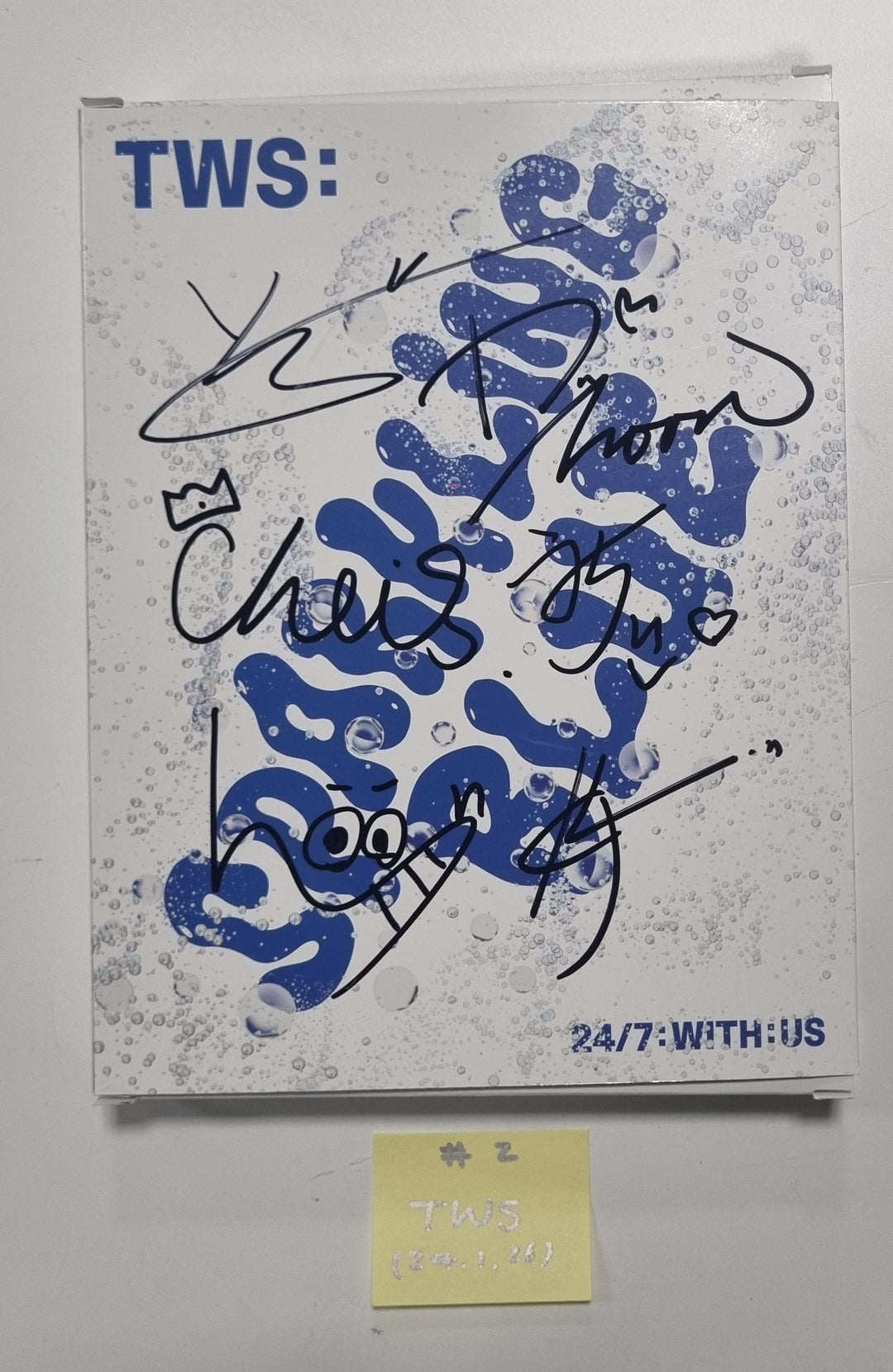 TWS "Sparkling Blue" 1st Mini - Hand Autographed(Signed) Promo Album [24.1.26] - HALLYUSUPERSTORE