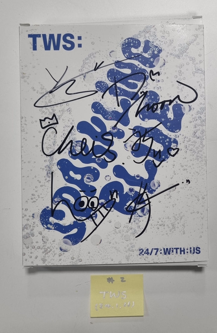 TWS "Sparkling Blue" 1st Mini - Hand Autographed(Signed) Promo Album [24.1.26] - HALLYUSUPERSTORE