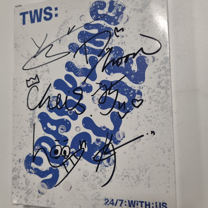 TWS "Sparkling Blue" 1st Mini - Hand Autographed(Signed) Promo Album [24.1.26] - HALLYUSUPERSTORE