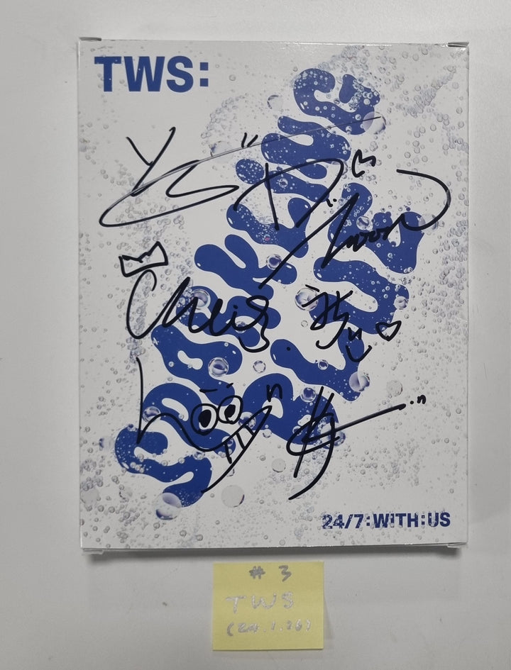 TWS "Sparkling Blue" 1st Mini - Hand Autographed(Signed) Promo Album [24.1.26] - HALLYUSUPERSTORE