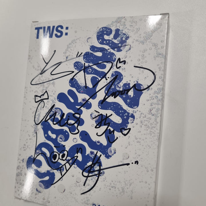 TWS "Sparkling Blue" 1st Mini - Hand Autographed(Signed) Promo Album [24.1.26] - HALLYUSUPERSTORE