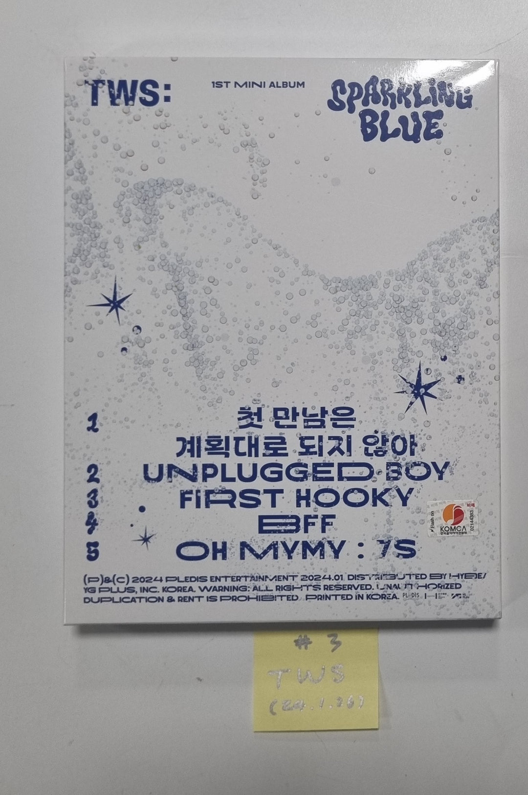 TWS "Sparkling Blue" 1st Mini - Hand Autographed(Signed) Promo Album [24.1.26] - HALLYUSUPERSTORE