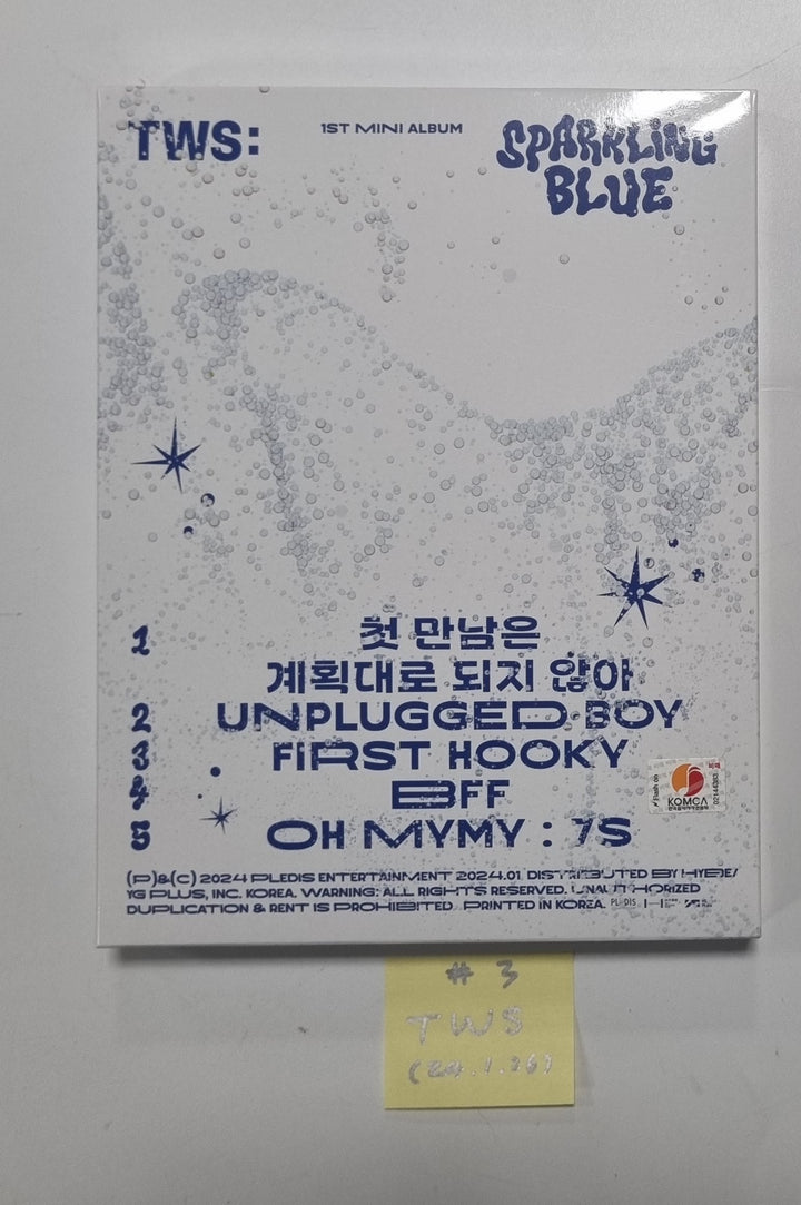 TWS "Sparkling Blue" 1st Mini - Hand Autographed(Signed) Promo Album [24.1.26] - HALLYUSUPERSTORE