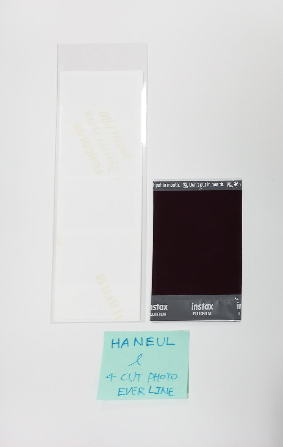 Haneul (Of KISS OF LIFE) "Born to be XX" - Hand Autographed(Signed) Polaroid &amp; 4 Cut Photo [24.1.29] - HALLYUSUPERSTORE