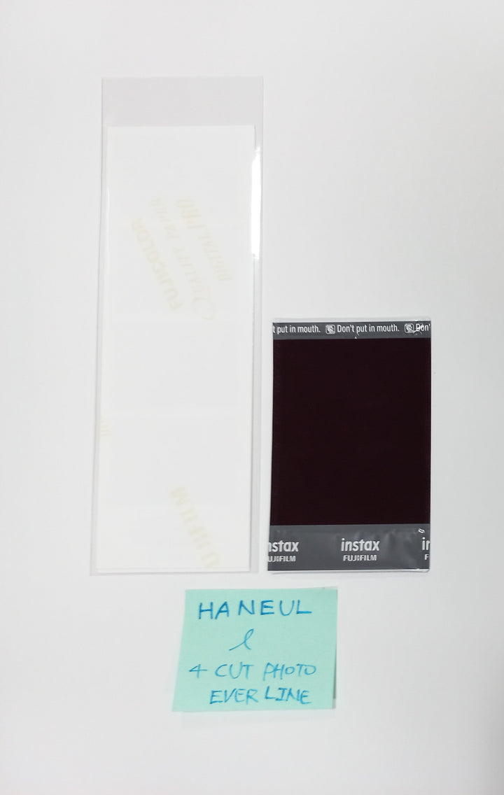 Haneul (Of KISS OF LIFE) "Born to be XX" - Hand Autographed(Signed) Polaroid &amp; 4 Cut Photo [24.1.29] - HALLYUSUPERSTORE