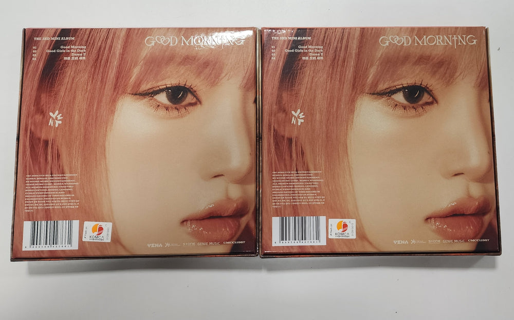Yena "Good Morning" 3rd Mini - Hand Autographed(Signed) Album [24.1.29] - HALLYUSUPERSTORE