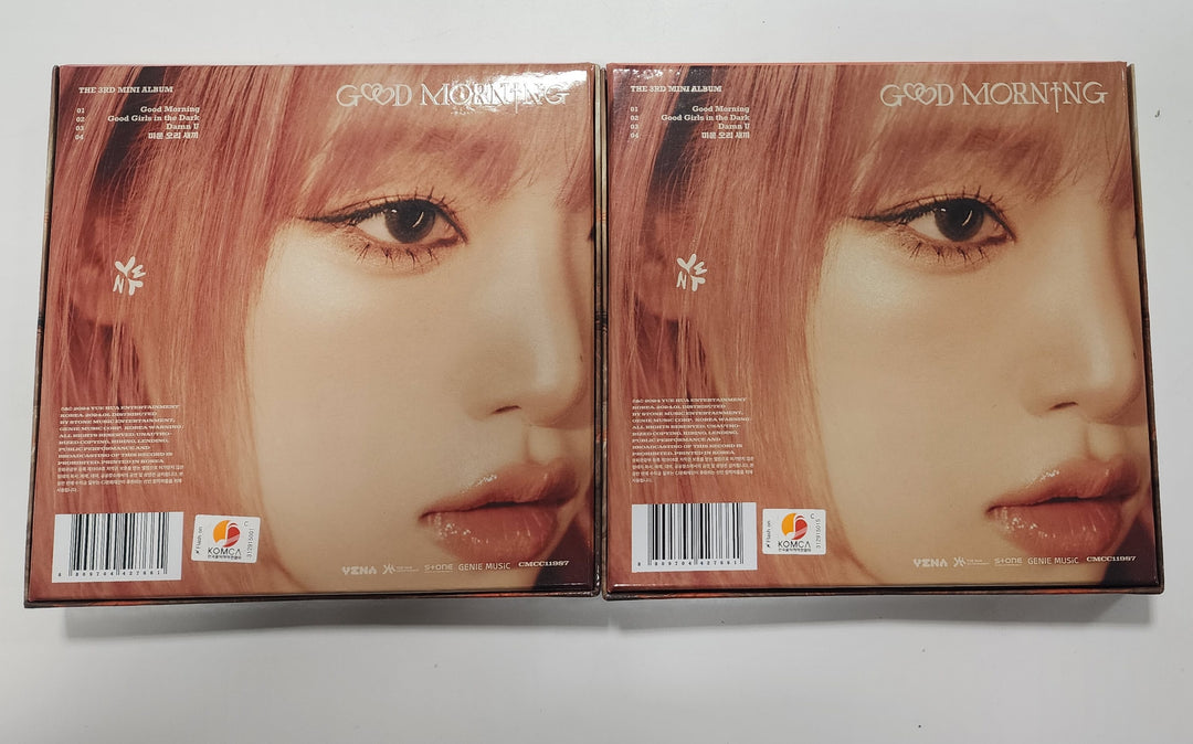 Yena "Good Morning" 3rd Mini - Hand Autographed(Signed) Album [24.1.29] - HALLYUSUPERSTORE