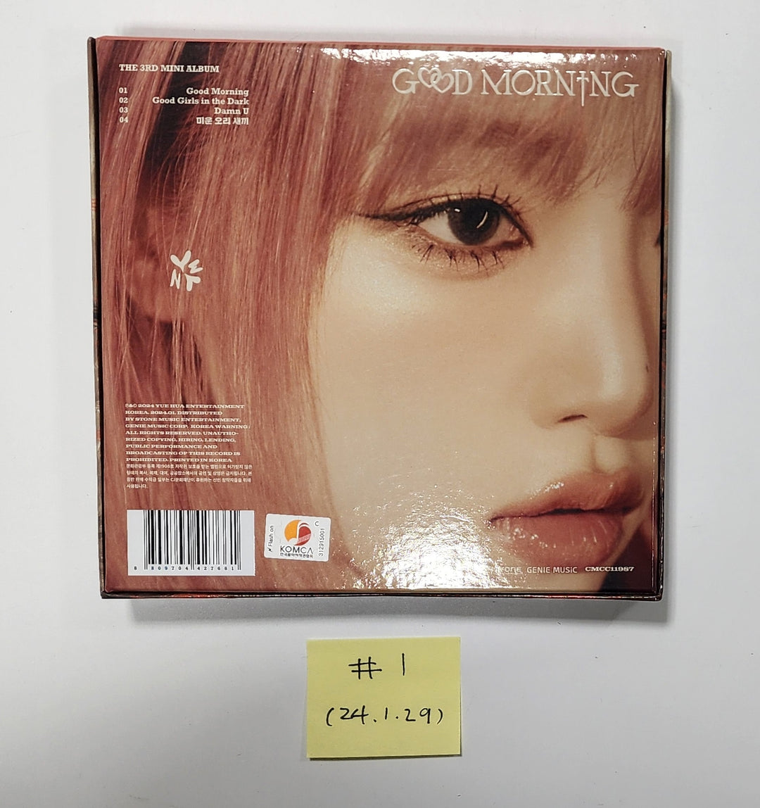 Yena "Good Morning" 3rd Mini - Hand Autographed(Signed) Album [24.1.29] - HALLYUSUPERSTORE
