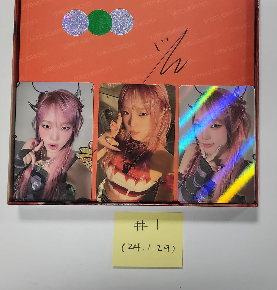 Yena "Good Morning" 3rd Mini - Hand Autographed(Signed) Album [24.1.29] - HALLYUSUPERSTORE