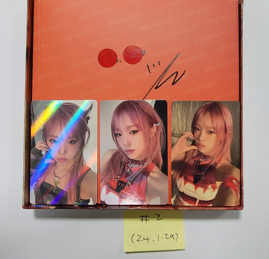 Yena "Good Morning" 3rd Mini - Hand Autographed(Signed) Album [24.1.29] - HALLYUSUPERSTORE